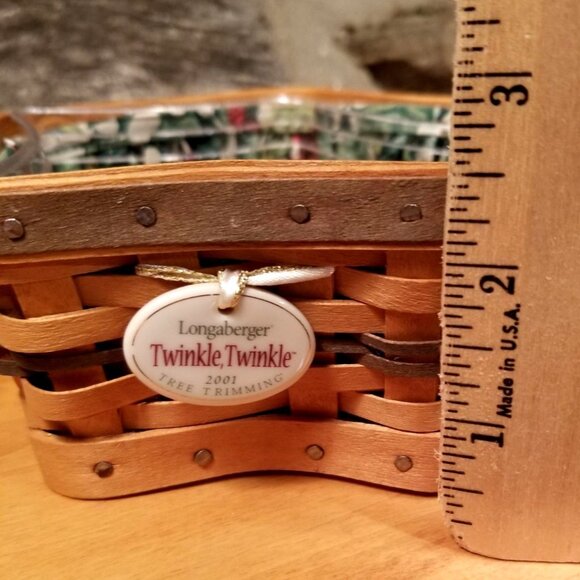 Longaberger Shining Star and Twinkle Twinkle Basket Yr-Round Duo Christmas Holly - Picture 10 of 16